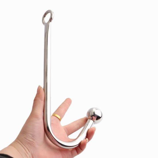 Prostate Anal Hook Flirt Hygienic Stainless Steel Anal Hook with Ball for Men
