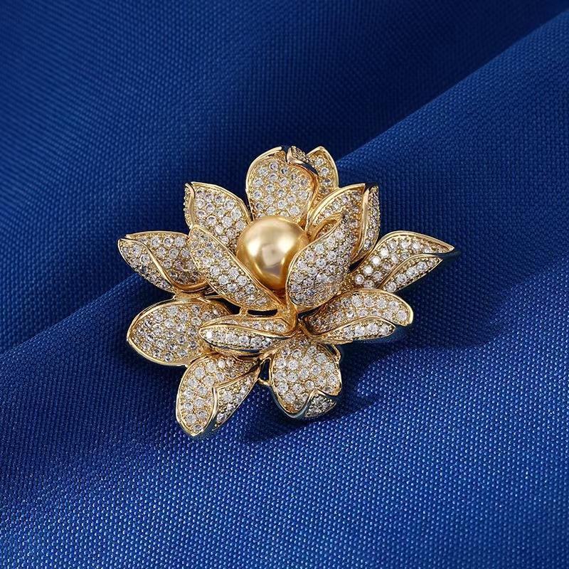 Женщины Элегантный цветок камелии жемчужная брошь булавки роскошный женский нежный костюм офис роскошные цветы броши аксессуары