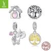 Warm Home Tree Of Life Diy Beaded Jewelry Accessories Love S925 Sterling Silver Lucky Pendant