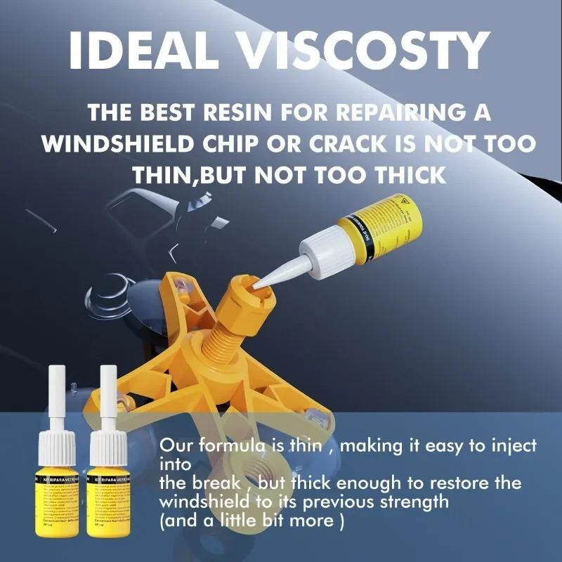 Комплект для ремонта лобового стекла, быстрое исправление трещин в автомобиле, герметик для лобового стекла, полимерный герметик, сделай сам, полировка оконного экрана, восстановление трещин, царапин