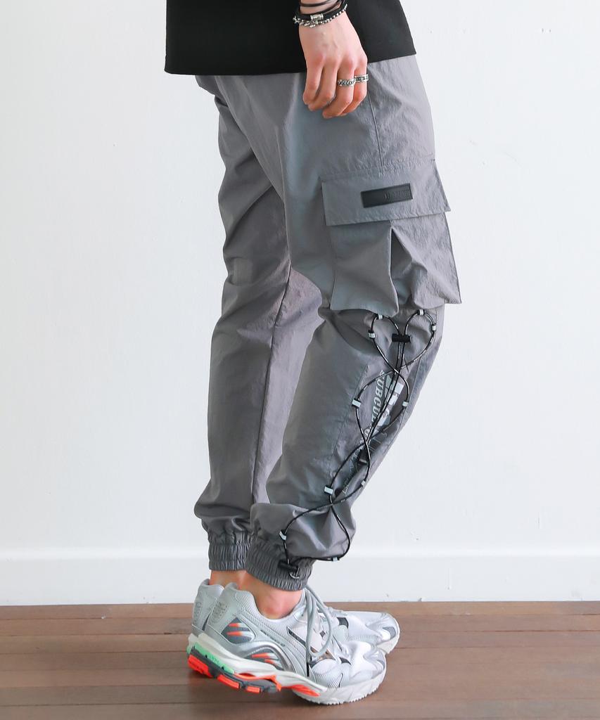BAUST Logo String Active Cargo Pocket Jogger Pants [Gray]