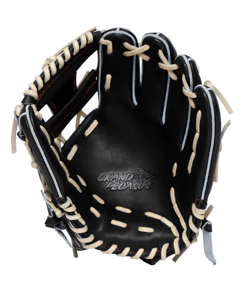 Пегас Наземный Топ WGN5PT56SHE (9007) Черный/Верблюжий, Бросок правой рукой (LH), Размер 8 для инфилдера, для хардбола и софтбола