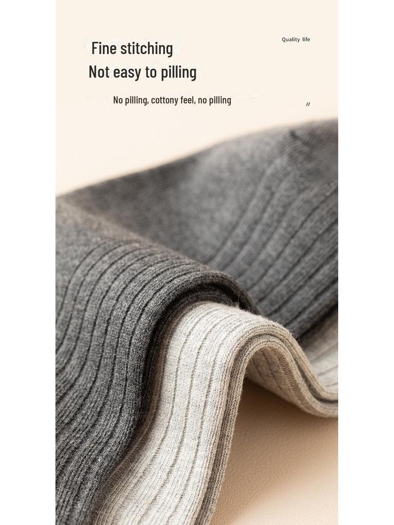 Мужские носки средней длины - 100% хлопок, дезодорирующие, впитывающие пот, для всех сезонов