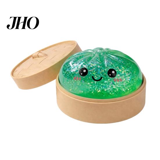 Mood Soothing Toy Steamed Bun Squeeze Toy, Cute Dumpling Stress Relief Ball, Durable Ball Slow Rising Decompression for Desk, Kawaii Fidget