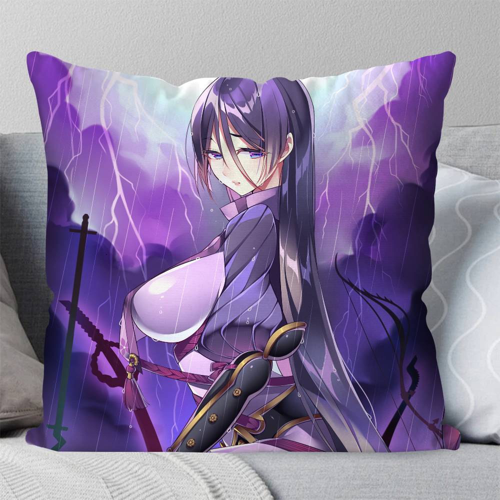 Минамото но Райко Аниме Fate Grand Order Наволочка Модная Квадратная Наволочка Спальня Диван Комната Декор в Стиле Ins Отдых