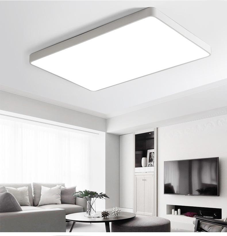 Современный прямоугольный светодиодный потолочный светильник - акриловый светильник для гостиной, спальни или балкона