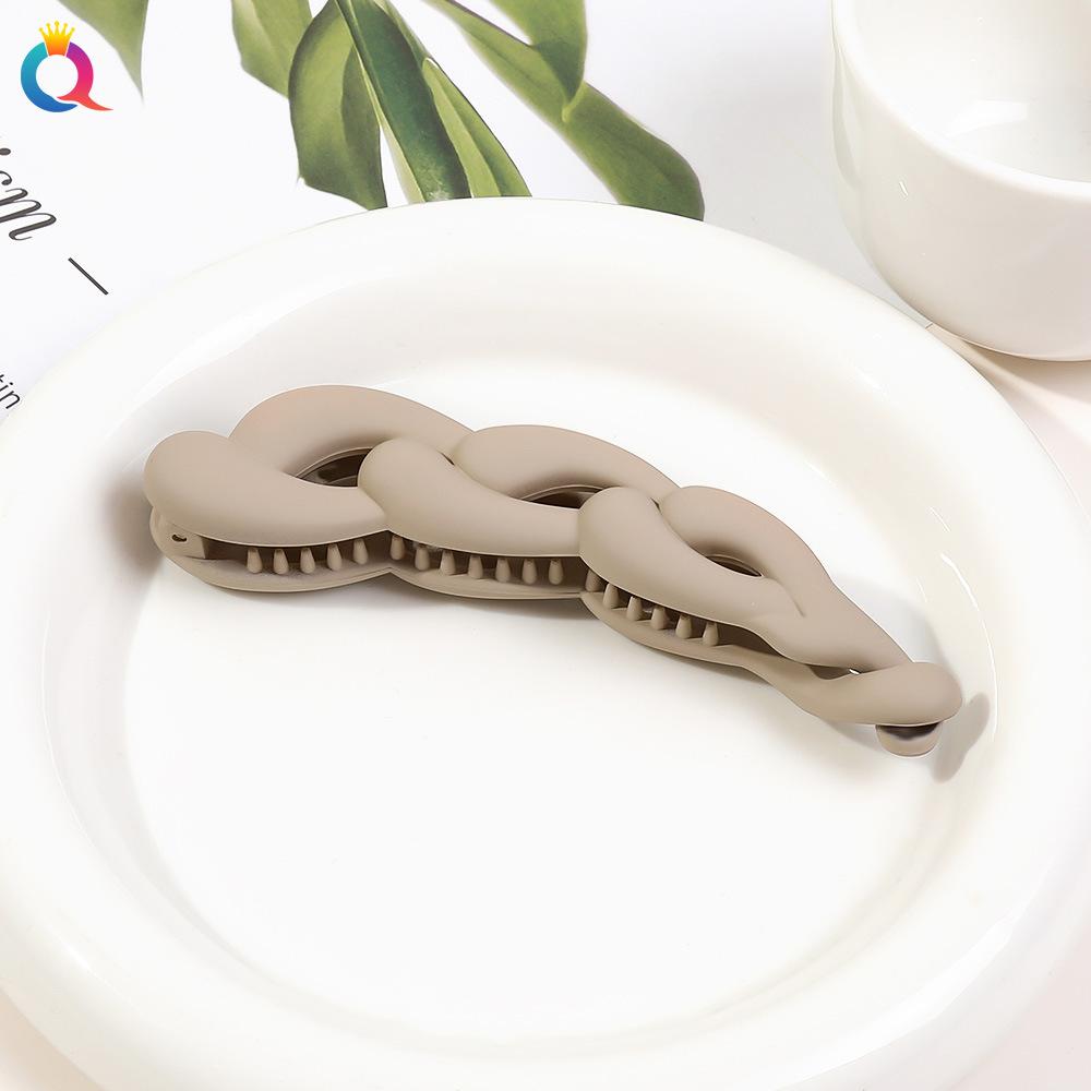 Frosted Banana Ponytail Clip Solid Color Hair Clip Women Hair Styling Clip Accessories Ponytail Barrettes Hair Claws Hairpins