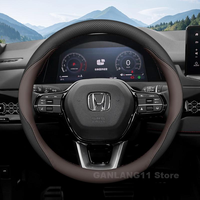 Leather Car Steering Wheel Cover For Honda Civic 10th 11th Accord 11th 2008-2026 Auto interior Honda Accord 11th Accessories IP8
