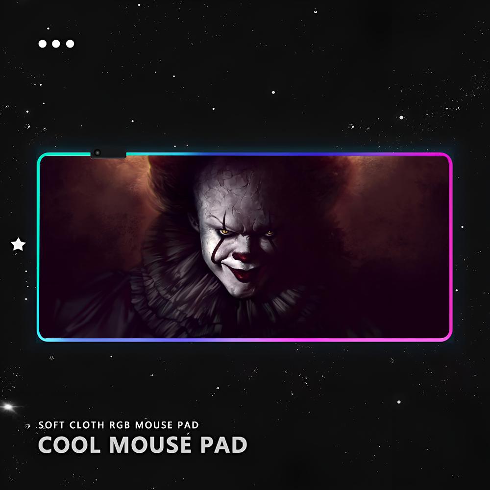 Коврик для мыши RGB ПК Геймер Клавиатура LED Светящийся mause pad Коврики Резиновый Милый Мультяшный Игровой Компьютер csgo lol pubg