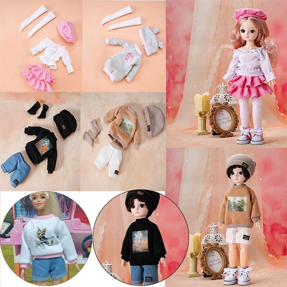 Gift Toys Top Kids Toy Doll Shorts Skirt Handmade Hoodies 1/6 Dolls Clothes Doll Sweatshirt Outfits