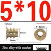 Alloy Threaded Spike Nut Connector for Solid Wood
