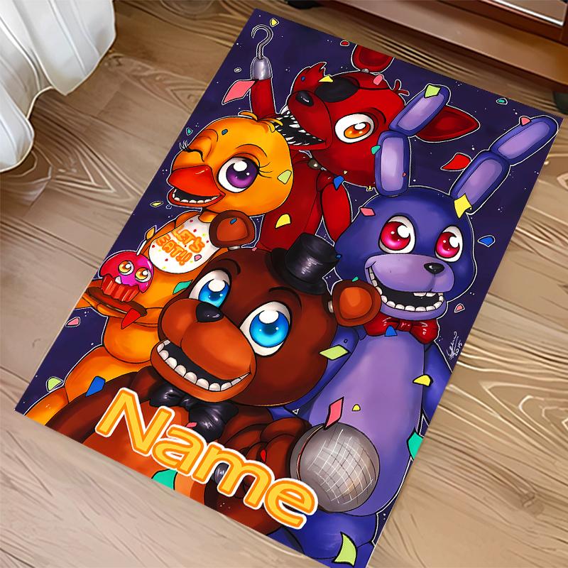 Custom personalization Five Nights at Freddy's Print Area Rug - Soft, Washable Non-Slip Indoor Mat,Living Room,Home&Office Decorative Rug