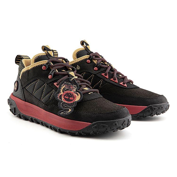 Timberland Удобные прочные водонепроницаемые низкие походные ботинки для женщин, черные A646ZW