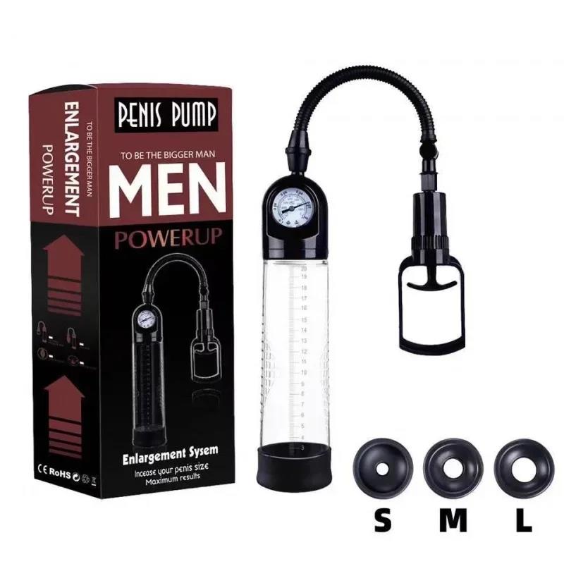 Vacuum Pump Trainer Kit with Clear Measuring Cylinder Hand Bulb Pump Silicone Rings Comfort Sleeve and Accessories Sex Toys