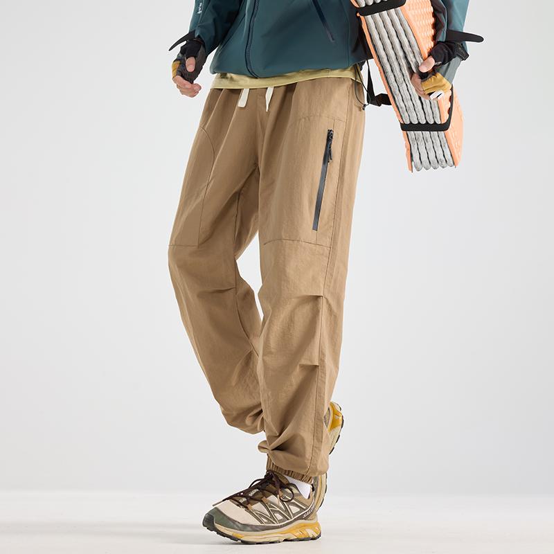 Брюки High Street Charge Мужские Весенне-осенние Средней толщины Американский трендовый бренд Прямые Спортивные Свободные Рабочие Спортивные брюки
