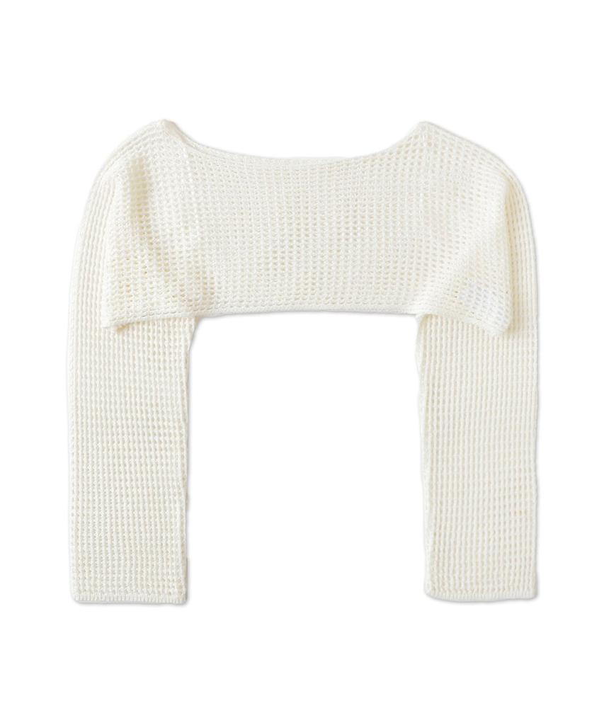 WEGO Короткий вязаный многослойный летний корейский уличный размер Белый женский люрексовый пуловер, рукав, топ, наряд, стиль, подарок, весна, лето, осень, F,