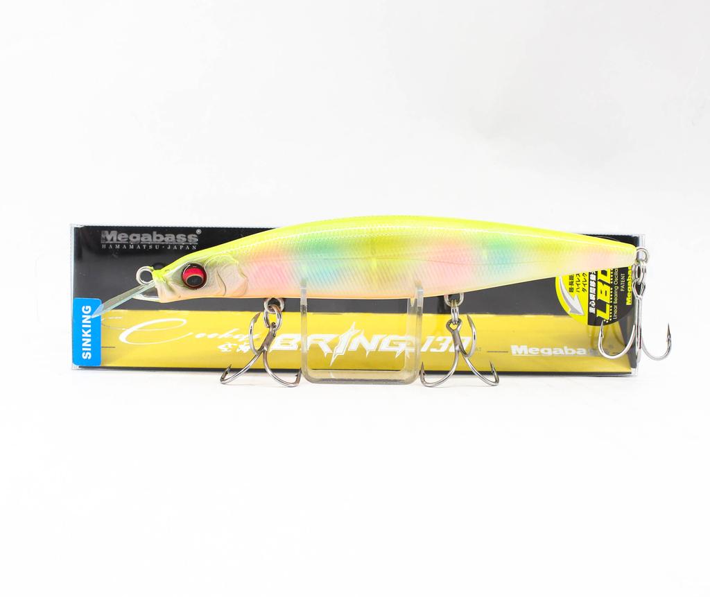 Megabass Cookai Bring 130S Тонущая приманка Таблица ракушек Назад Радуга (7953)