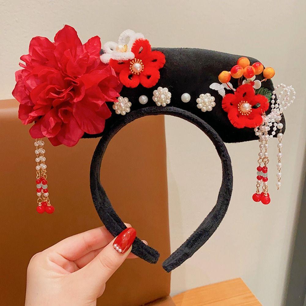 Bow Chinese Style Headwear Flower Hanfu Hair Clip Classical Ancient Style Headband  Children
