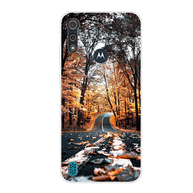 For Motorola Moto E6S 2020 Case Shockproof Soft Silicone TPU Back Cover For Moto E6S 2020 E6i Phone Cases E 6S Case Cute Cartoon