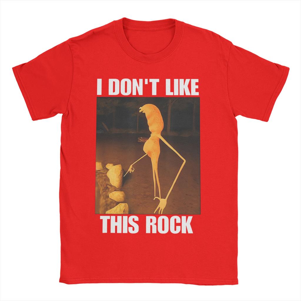 Men Women TShirt I Dont Like This Rock Casual Pure Cotton Tee Shirt Short Sleeve Marcus The Worm T Shirt Crew Neck Tops Adult