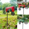 Тракторный ветер, винтажные поворотные колеса, металлический уличный кол, ветряная мельница, украшение для цветника, сада, энергии, деревенского стиля