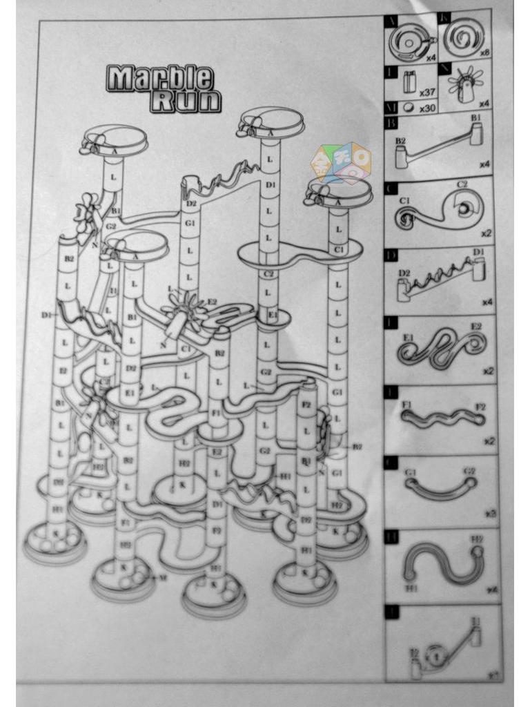 Развивающий набор 3D лабиринт-трек, сделай сам, 105 деталей