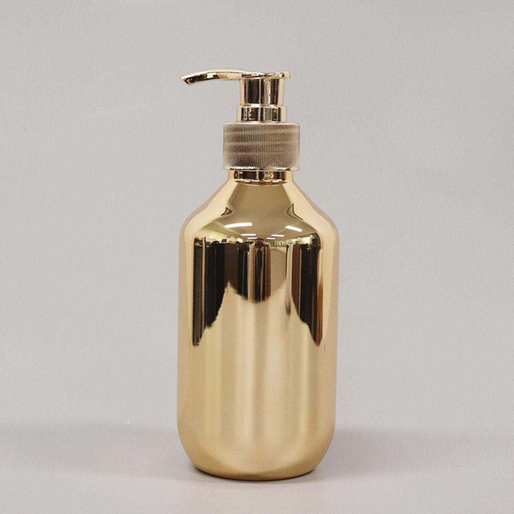 Soap bathroom Gold Chrome Plastic Bathroom Shampoo Bottle Body Wash Dispensers Hand Soap Dispensers