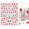 Manicure Spring Summer Floral Nail Foils Strawberry Tulip Flower Nails Decals 3D Nail Sticker