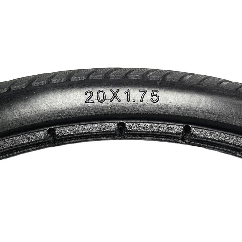 1 шт. Велосипедная сплошная шина 20x1.75 Полиуретановая безкамерная наружная шина для 20-дюймовых колес Колесная шина для тележки инвалидной коляски Запасная часть