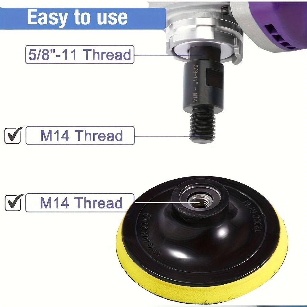 Multi-purpose Angle Grinder Adapter 5/8-11 Thread Polisher Output Shaft Tool Conversion