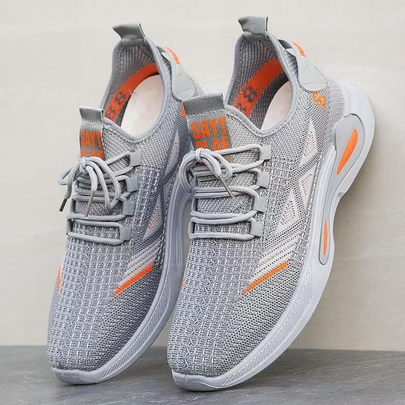 Мужская обувь летняя тонкая сетчатая обувь дышащая нескользящая дезодорирующая спортивная обувь легкая мягкая подошва повседневная парусиновая мужская модная обувь