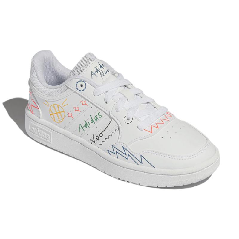 adidas Кроссовки Hoops 3.0 'Белый Мультиколор' Женские кроссовки HP3164