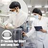 A04V Bulk 21In Hair Covers 500Pc Disposable Hair Nets Bouffant Caps Haircovers Dust Cap Hairnets For Food,Nurses Labs