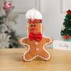 Плюшевая кукла пряничный человечек, мягкая подушка для рождественского декора, сидящая, стоящая, подвесная пряничная игрушка для украшения праздничной вечеринки
