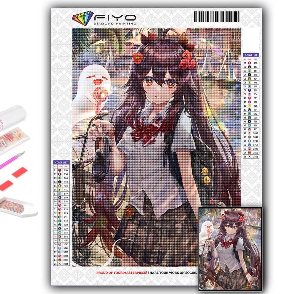 5D Алмазная картина Genshin Игровой персонаж DIY Алмазная вышивка Горный хрусталь Украшение дома