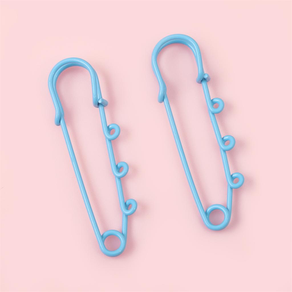 2/5Pcs Colorful 3 Holes Pins Brooch for DIY Making Decorations Clothing Fixator Supplies Accessories