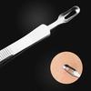 Facial Extractor Blackhead Acne Blemish Remover Tweezers Bend Curved Needle Tool