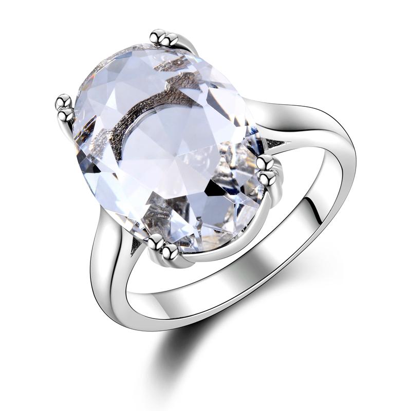 Модные женские ювелирные изделия S925 Серебряное кольцо Mystic Fire Rainbow Topaz Кольца Акция Элегантные свадебные ювелирные изделия anillos Подарок на вечеринку