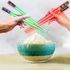 1 Pcs LED Lightsaber Chopsticks Reusable Kitchen Light Up LED Chopstick Creative Glowing Chopsticks Hotel Restaurant Tableware