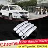 For Volkswagen VW Tiguan 2008 2009 2010 2011 2012 2013 2014 2015 2016 Luxurious Chrome Door Handle Cover Trim Car Accessories