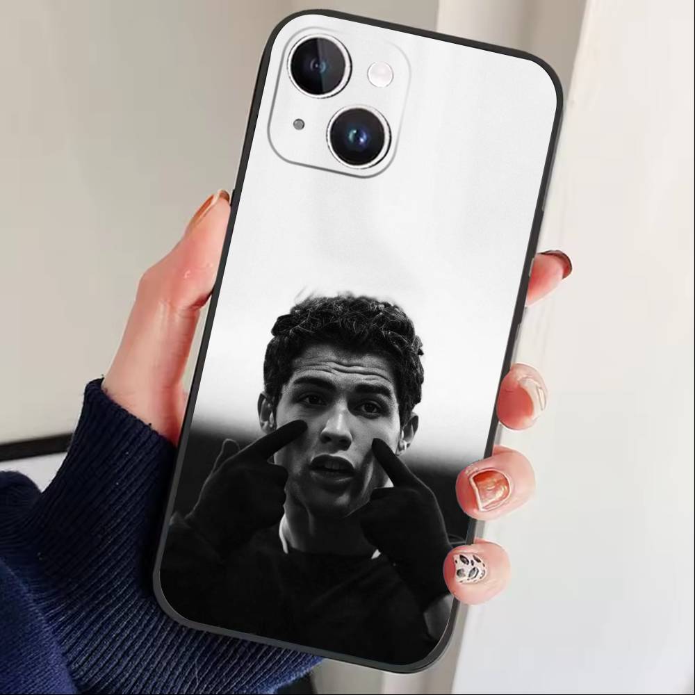 Чехол для телефона Player L-Ronaldo C-CR7 для iPhone17,16,15,14,13,12 Plus,Max Мягкий Силиконовый Черный Чехол