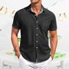 Men's Casual Short-sleeved Shirt Slim Fit Stylish Men's Hawaiian Print