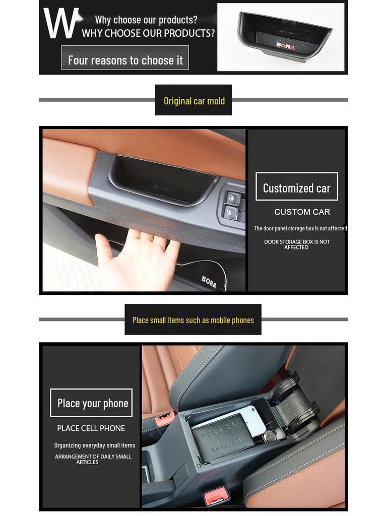 Volkswagen New Bora Lingdu 16-25 Center Console Armrest Storage Box