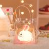 New Year Lucky Rabbit LED Night Light: Creative Bedside Ornament for Children's Bedrooms