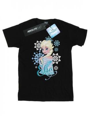 Футболка для девочек Frozen Elsa Snowflakes из хлопка