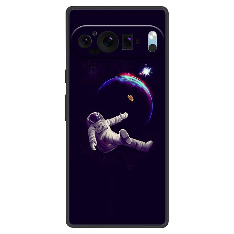 For Google Pixel 9 Pro XL Case Cool Painted Silicone TPU Soft Cover For Googe Pixel 9 9 Pro 8A Cases Black Protective Shells