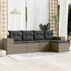 VidaXL Garden Lounge Set with Cushions 5 Pcs, Patio Sofas, Patio Furniture Set, Outdoor Furniture, Grey 3254827