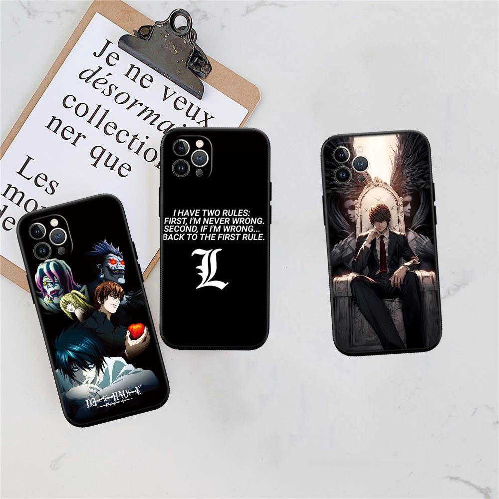 CJ32 Death Note Ryuk kira Soft Shell Phone Case for Redmi Note 10 11 12 Pro Max 10S 10C 10T 11A 11S 12S 12C