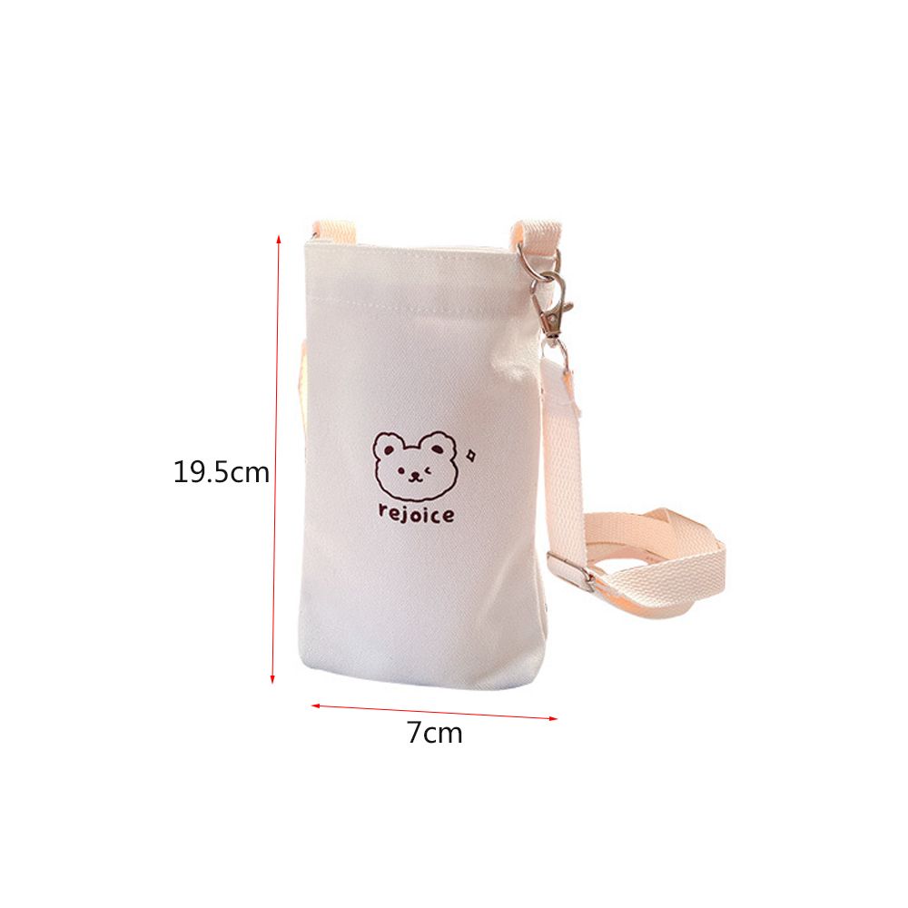 Cartoon Portable Water Cup Sleeve Adjustable Shoulder Crossbody Mug Bottle Strap Travel Outdoor Cup Accessory