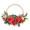 Artificial Garland Wood Pearl Decorative Flower Wreath Tea Garland Home Decoration